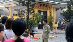 Rơi từ tầng 7 tháp chùa xuống đất, người đàn ông tử vong